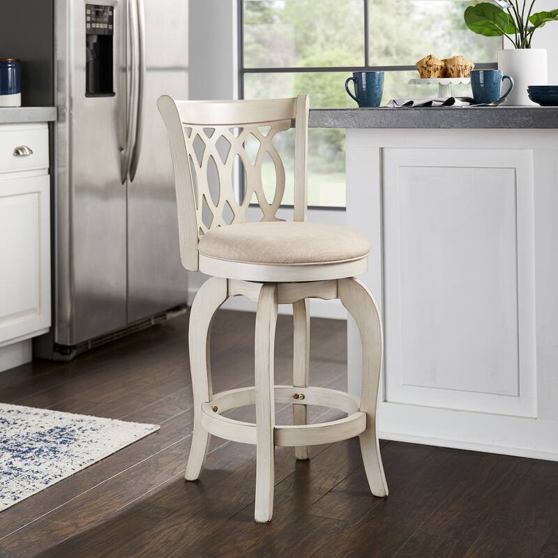 Verona Swivel 24-inch Counter Height Stool by iNSPIRE Q Classic