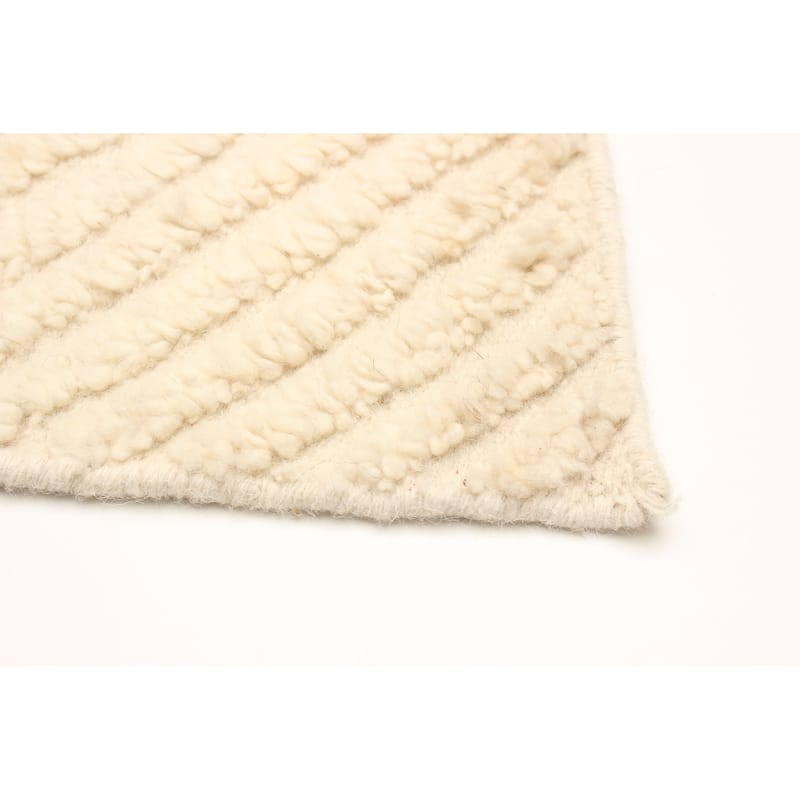 ECARPETGALLERY Hand-knotted Tangier Cream Wool Rug - 2'0 x 3'2