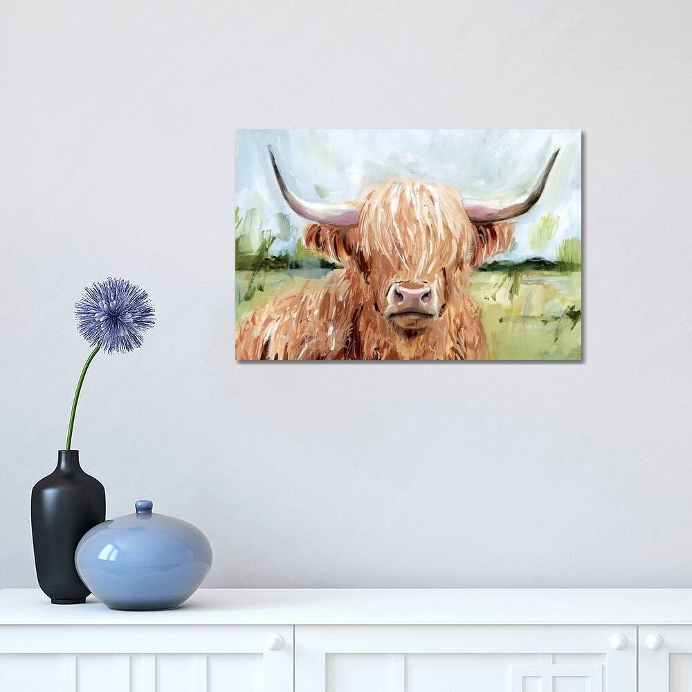 iCanvas "Highland Grazer II" by Victoria Borges Canvas Print