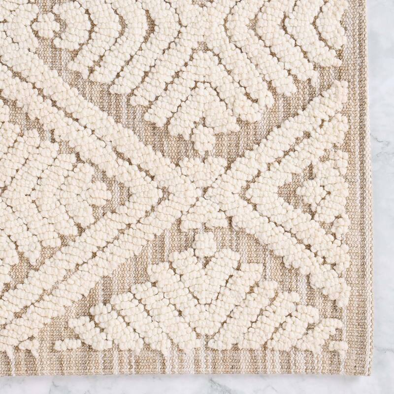 Superior Ceton Geometric Washable Bath Rug, Set of 2