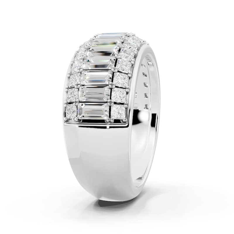 Auriya 14k Gold 2 1/2ctw Lab Grown Diamond Anniversary Ring (E-F VS)