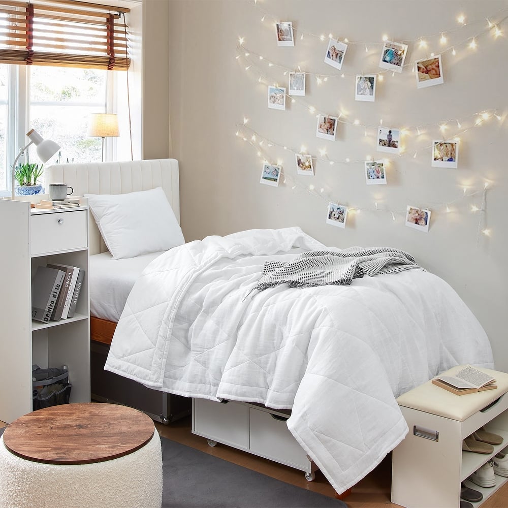 Dark Sky Reserve® - Portugal Made Linen-Cotton Supersoft Comforter - White