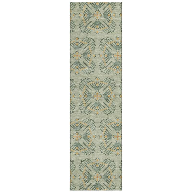 Machine Washable Indoor/ Outdoor Modern Frontenac Chantille Rug