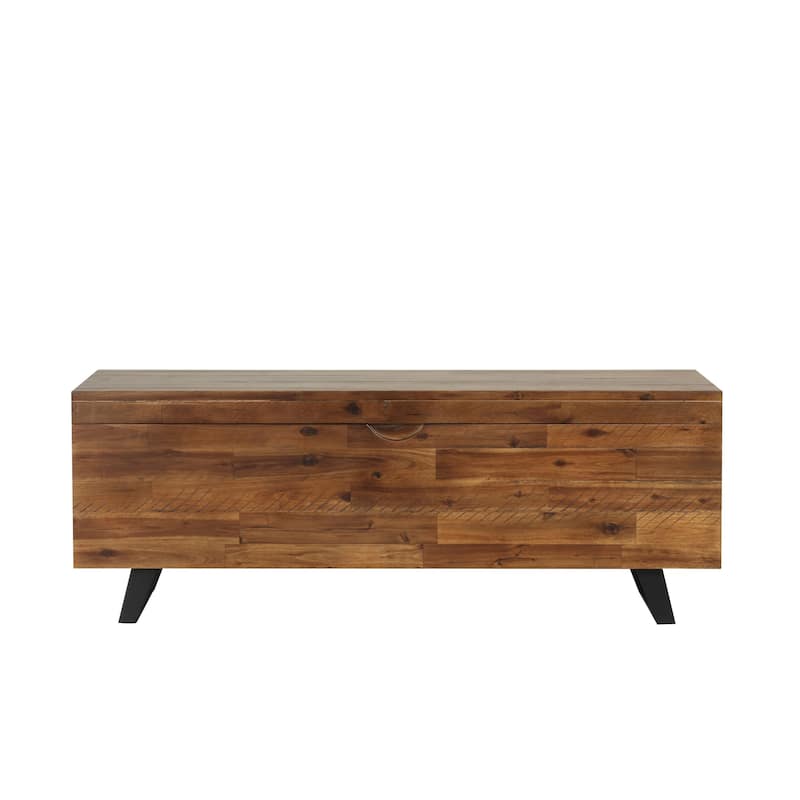 Broadmore 46-inch Acacia Wood Storage Bench