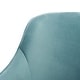 preview thumbnail 6 of 28, SAFAVIEH Couture Leyla Channeled Velvet Accent Chair - 28.2" W x 29.9" L x 31.6" H