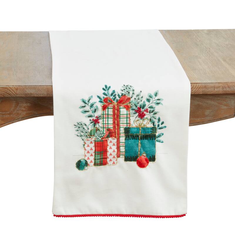 Christmas Gifts Table Runner - 16"x72" - Multi - 16"x72"