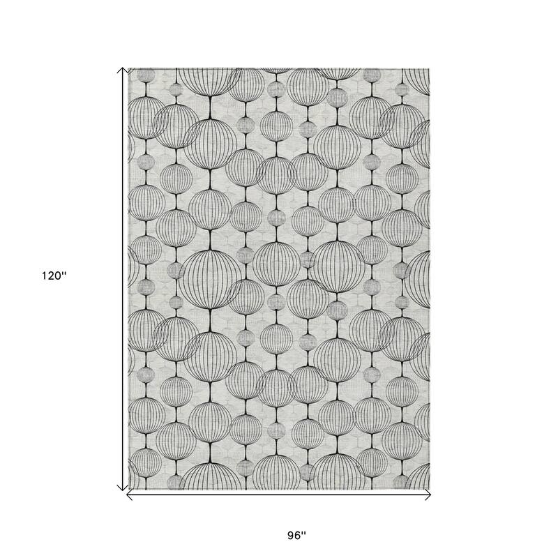 HomeRoots Geometric Transitional Rectangle Outdoor Rug