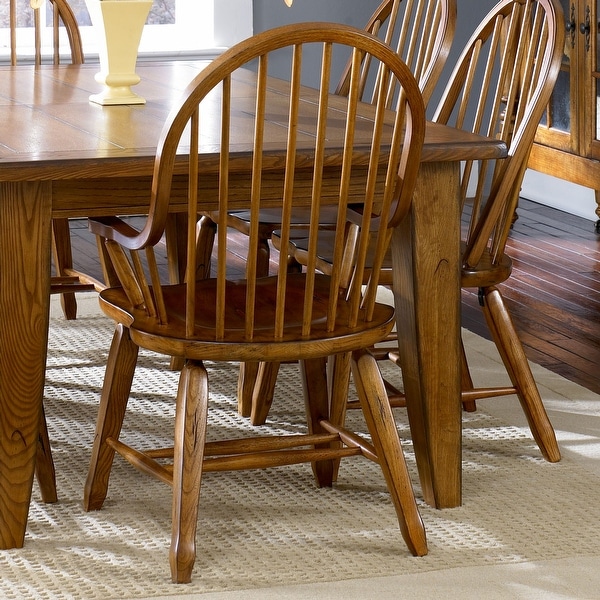 Treasures Rustic Oak Bow back Armchair Bed Bath Beyond 10644775