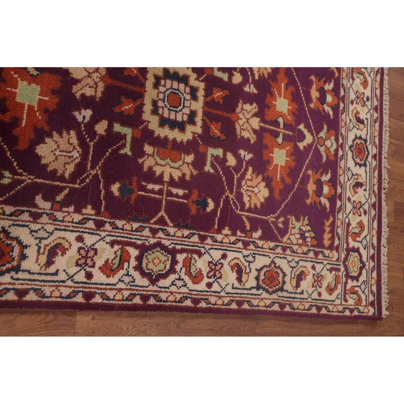 Oushak Oriental Foyer Rug Hand-Knotted Wool Carpet - 3'11" x 6'0"