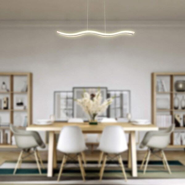 wave chandelier modern