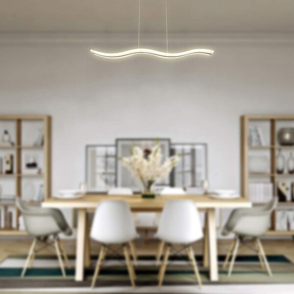 wave chandelier modern