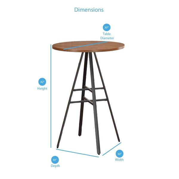 dimension image slide 1 of 2, Finley 3-Piece Pub Table Set
