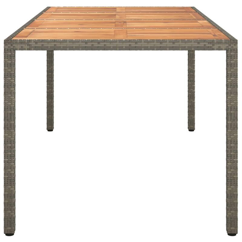 vidaXL Solid Wood Acacia Patio Table Desk Furniture Black/Gray Multi Sizes