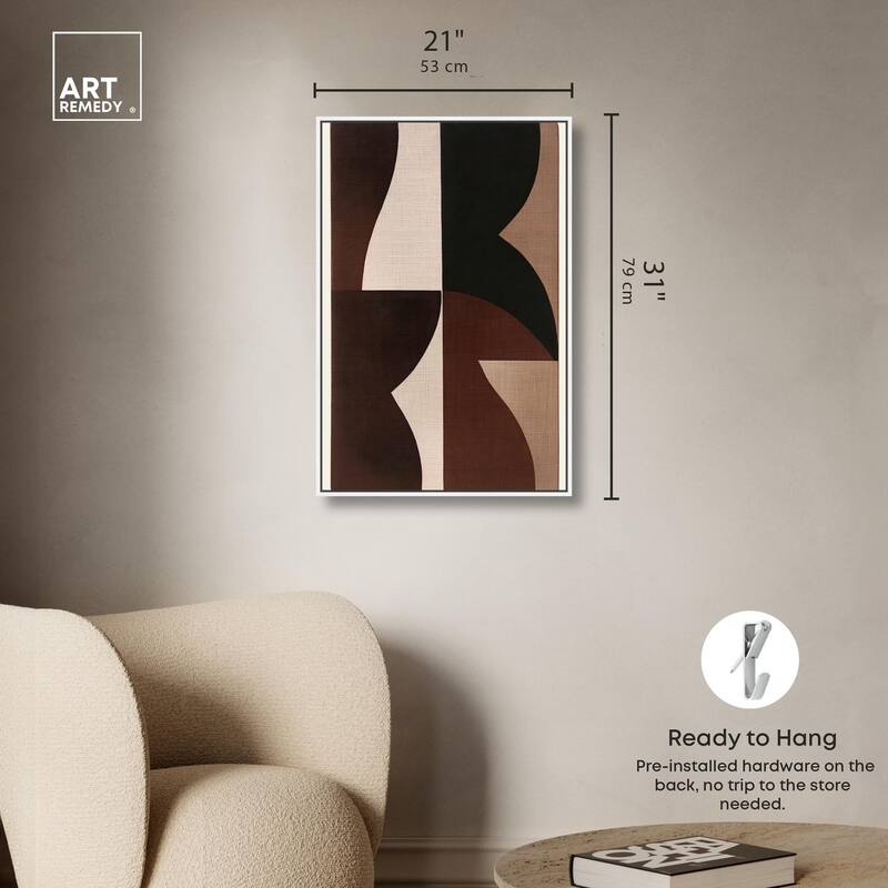 Quartet in Brown II Canvas by Art Remedy