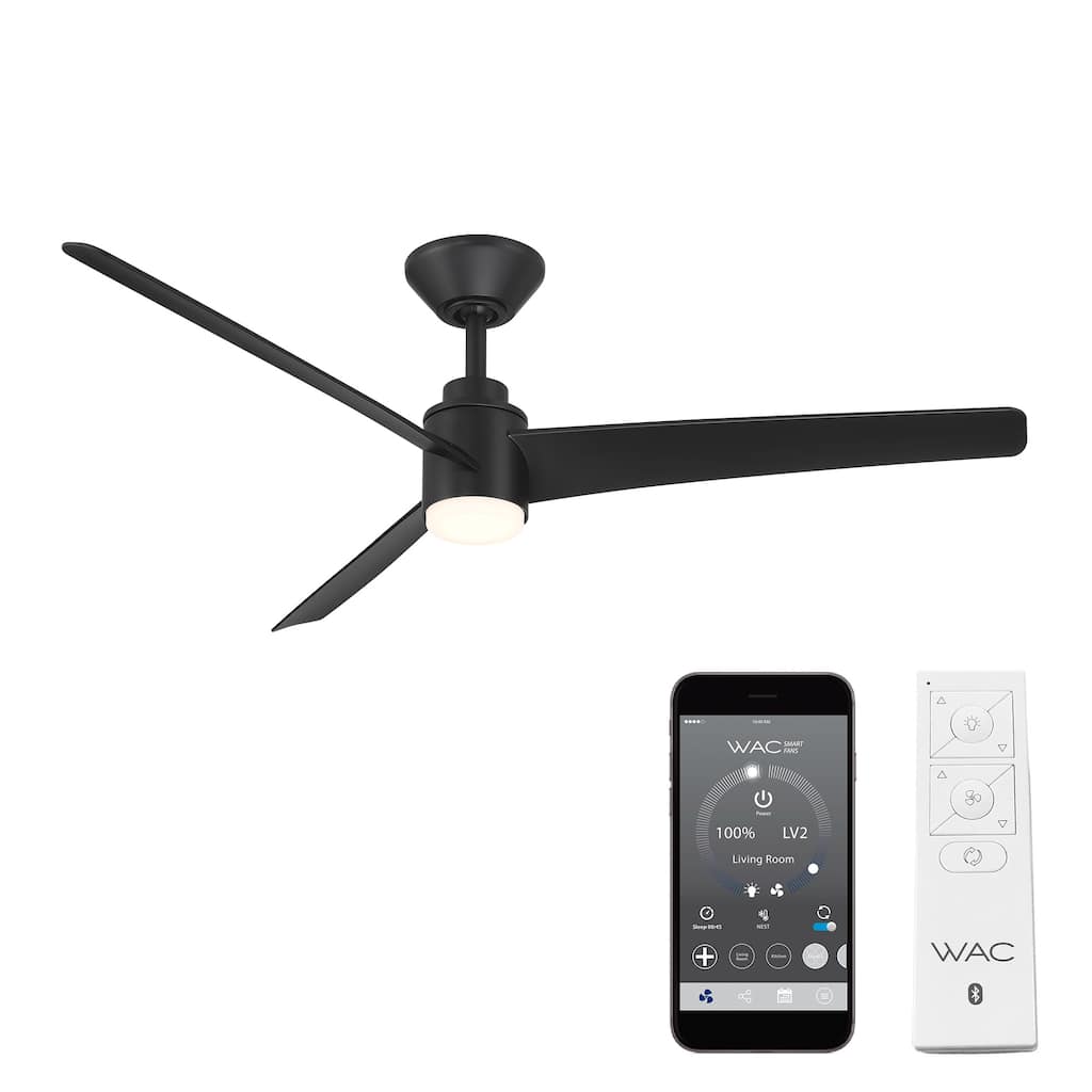 Novelle Indoor or Outdoor 3-Blade 52in Smart Ceiling Fan - 52 Inches