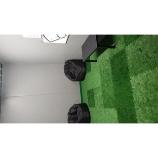interlocking mat grass pieces floor