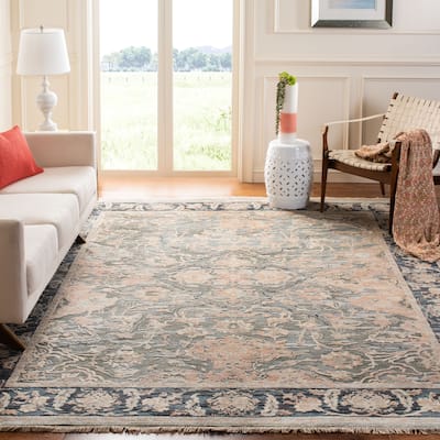 SAFAVIEH Couture Hand-knotted Sultanabad Velka Wool Rug with Fringe