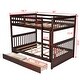 preview thumbnail 3 of 10, Full-Over-Full Bunk Bed with Ladders and Two Storage Drawers