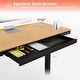 preview thumbnail 16 of 25, FlexiSpot 48 Inch Bamboo Texture Top COMHAR Home Office Desk Height Adjustable Standing Computer Desk USB Charging