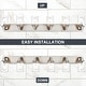 preview thumbnail 10 of 27, Modern Vanity Light with Seeded Glass Shade