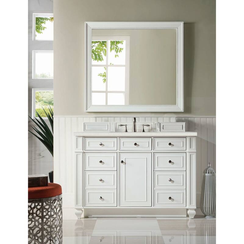 James Martin Vanities 157-V48-3LDL Bristol 48" Single Basin Walnut