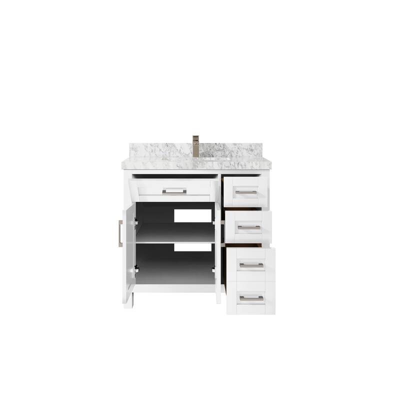 Willow Collections 36 in. W x 22 in. D Cambridge Single Sink Bathroom Vanity Center with Countertop