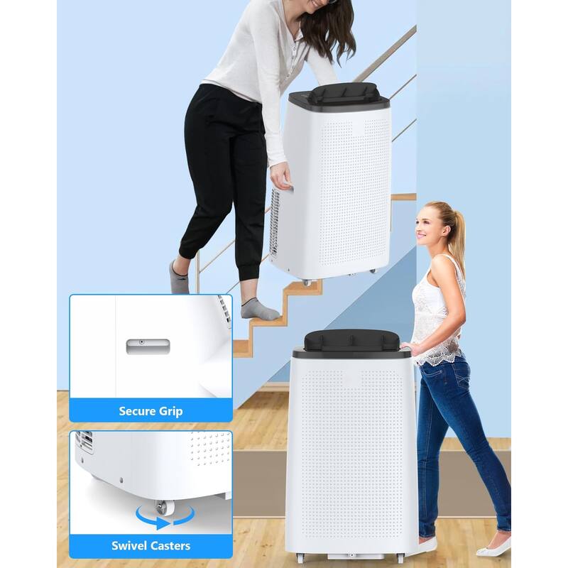 Portable Air Conditioners, 14,000 BTU Portable AC, Rolling Wheels