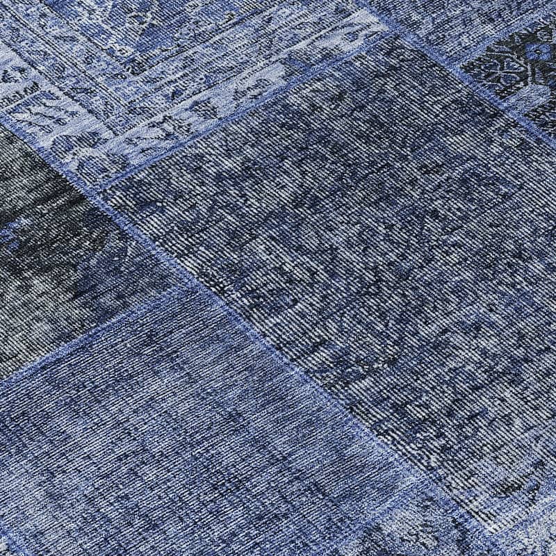 HomeRoots Patchwork Transitional Rectangle Outdoor Rug