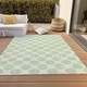 preview thumbnail 16 of 118, Machine Washable Indoor/ Outdoor Polka Dots Chantille Rug Mint - 10' x 14'
