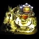 preview thumbnail 17 of 50, Alpine Corporation Christmas Winter Wonderland Set with LED Lights and Music