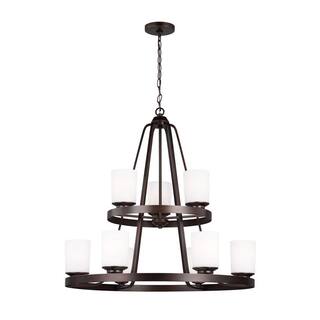 Generation Lighting Transitional Kemal Nine Light Chandelier - 30