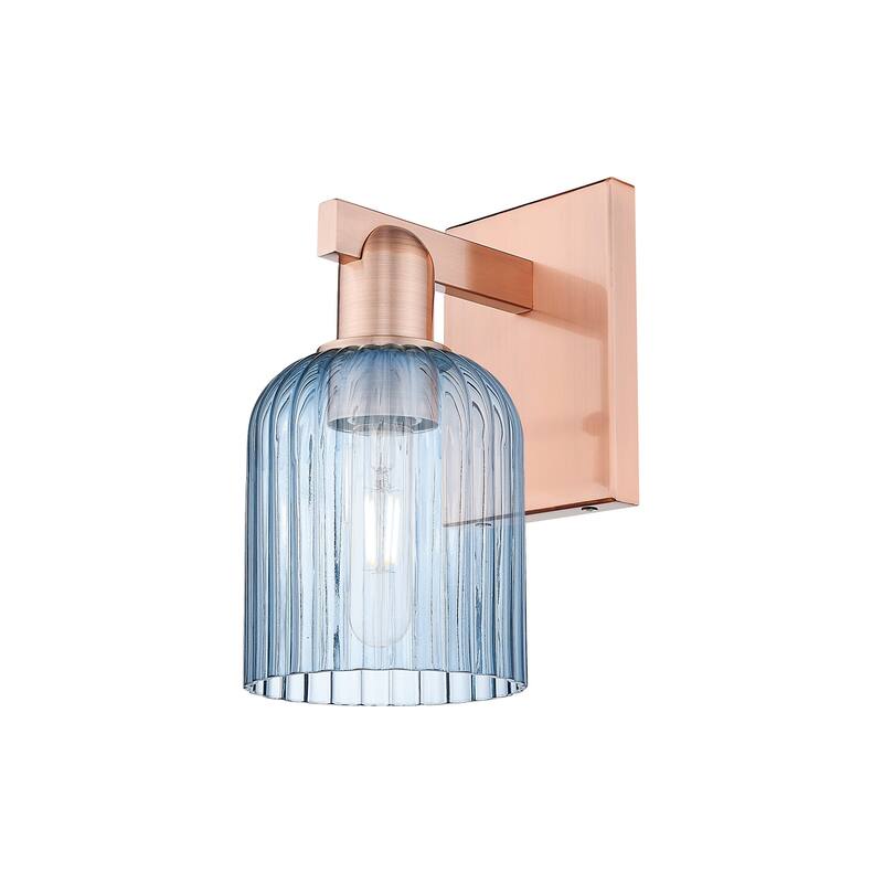 Innovations Lighting 716-1W-11-5 Bridal Veil Sconce Bridal Veil 11" - Antique Copper / Blue