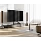 preview thumbnail 7 of 5, FITUEYES Universal TV Stand Tabletop Fits 55 to 85 inch TVs Walnut