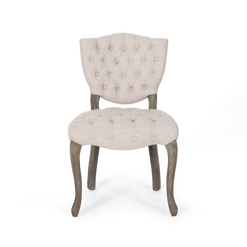 Crosswind Diamond Stitch Fabric Dining Chair by Christopher Knight Home