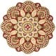preview thumbnail 16 of 17, SAFAVIEH Handmade Novelty Urtza Ornate Flower Wool Rug