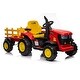 preview thumbnail 4 of 18, Kids 12V Electric Ride-On Tractor with Trailer, Music, and Parental Remote Control, Ages 3+