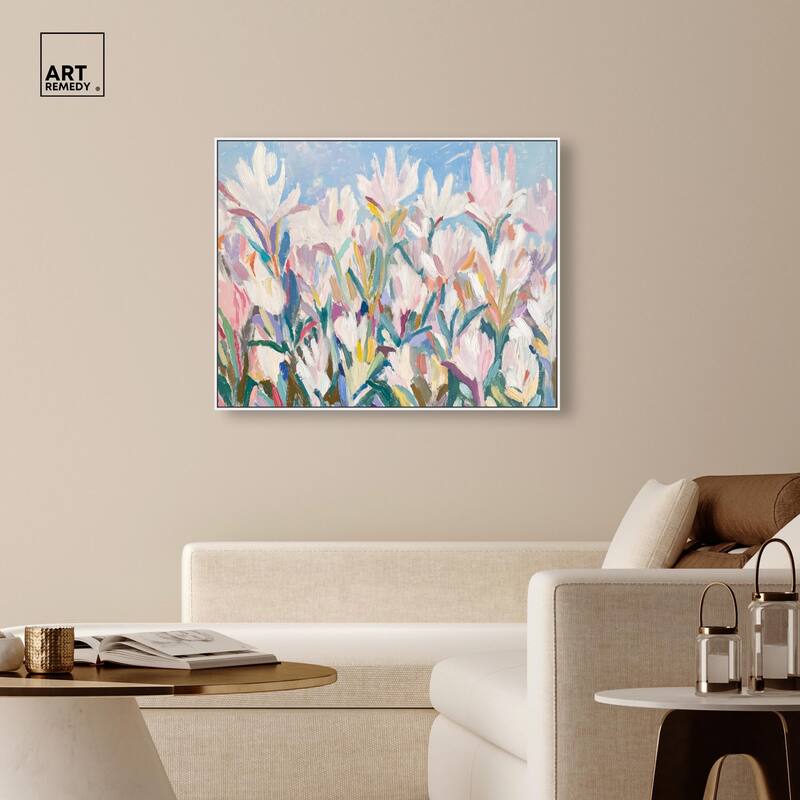 Morning Mist Bloom II Canvas by Art Remedy