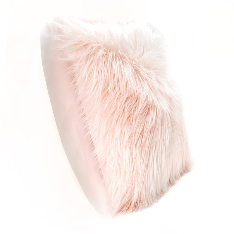 Lush Decor Mongolian Luca Faux Fur Decorative Pillow Cover