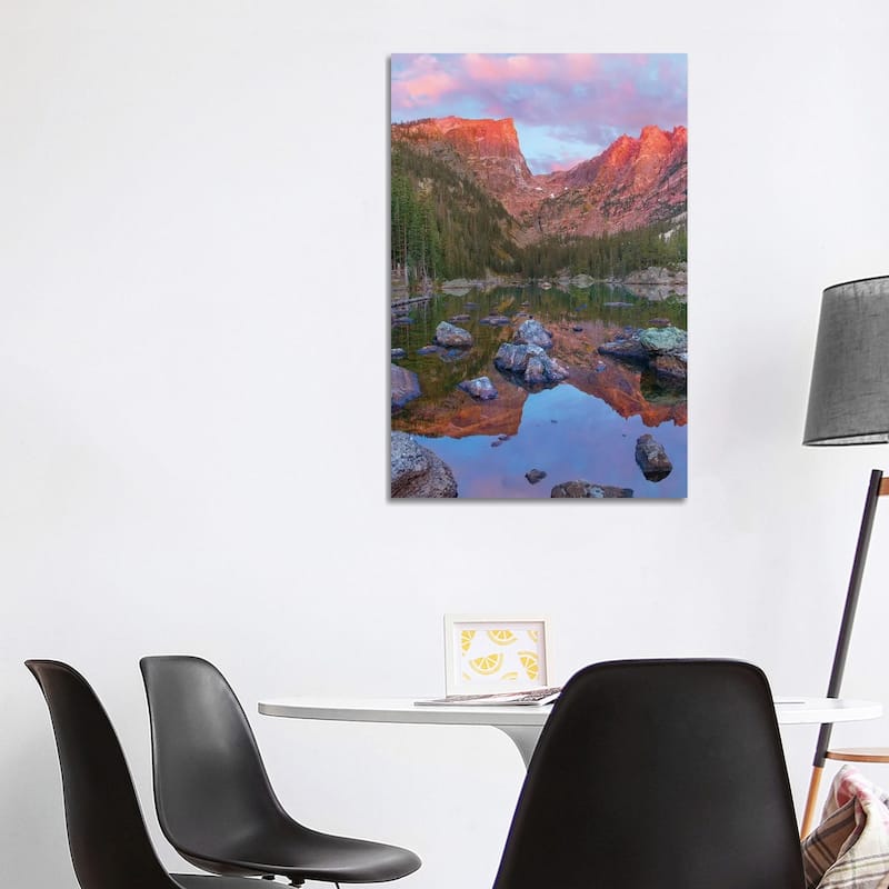 iCanvas "Hallett Peak, Dream Lake, Rocky Mountain National Park, Colorado" by Tim Fitzharris Canvas Print - 40x26x1.5