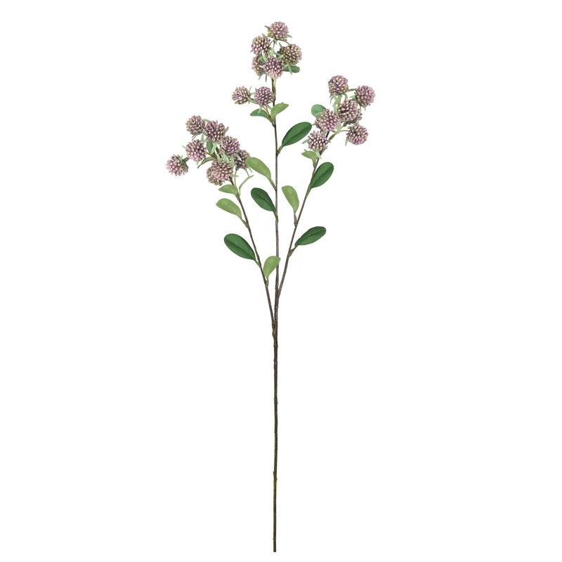 Set of 4 Dusty Mauve Artificial Wild Berry Flower Stem Spray 30in - 30" L x 6" W x 6" DP