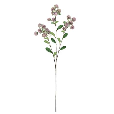 Set of 4 Dusty Mauve Artificial Wild Berry Flower Stem Spray 30in - 30" L x 6" W x 6" DP