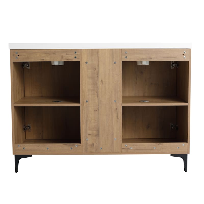 48" Freestanding Bathroom Vanity With Double Sink