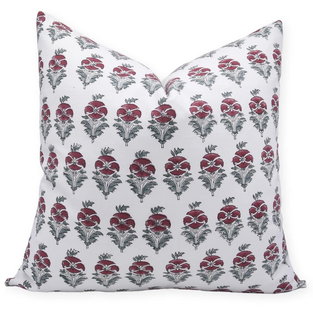 Cotton Bohemian Block print pillow Cover - Mormukut