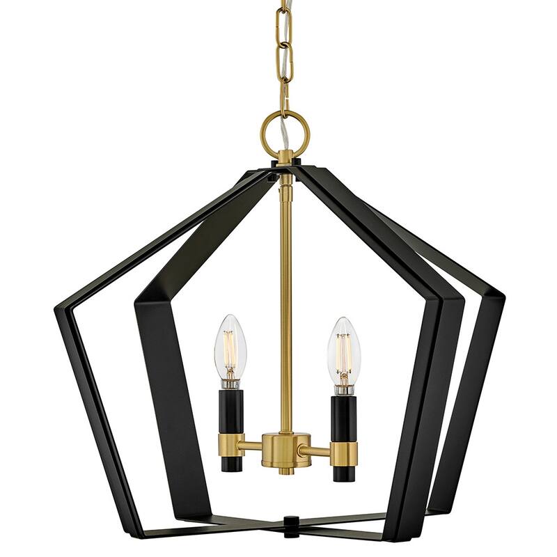 Lark 83647 Sammi 2 Light 20" Wide Pendant - Black