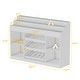 preview thumbnail 7 of 13, Buffet Sideboard Bar Wine Cabinet Wine and Glass Racks