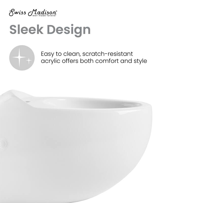 Nantes Wall-Hung Bidet - 25.93" x 18.45" 17.27"