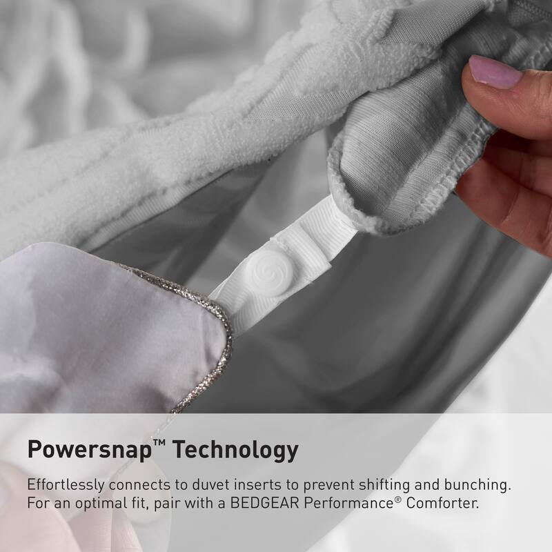 BEDGEAR Performance Duvet Cover and Sham Set - Moisture-Wicking Breathable Cooling Bedding