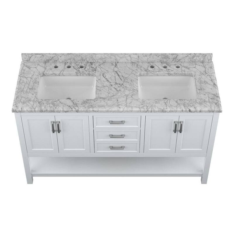 Design Element Affinity 61" Double Sink Vanity