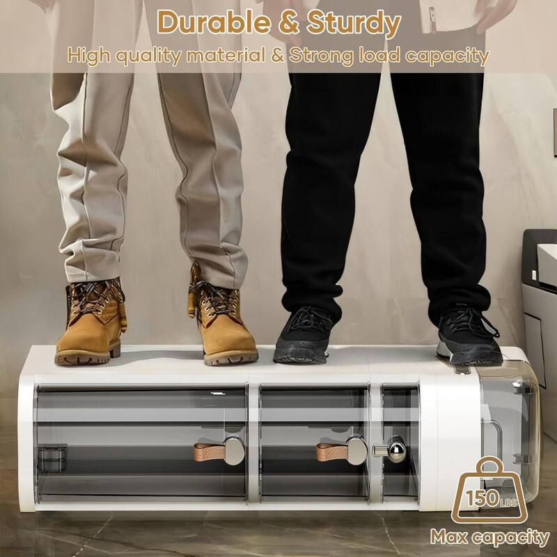 Waterproof Narrow Storage Cabinet with Drawers for Small Spaces - 4 Drawers