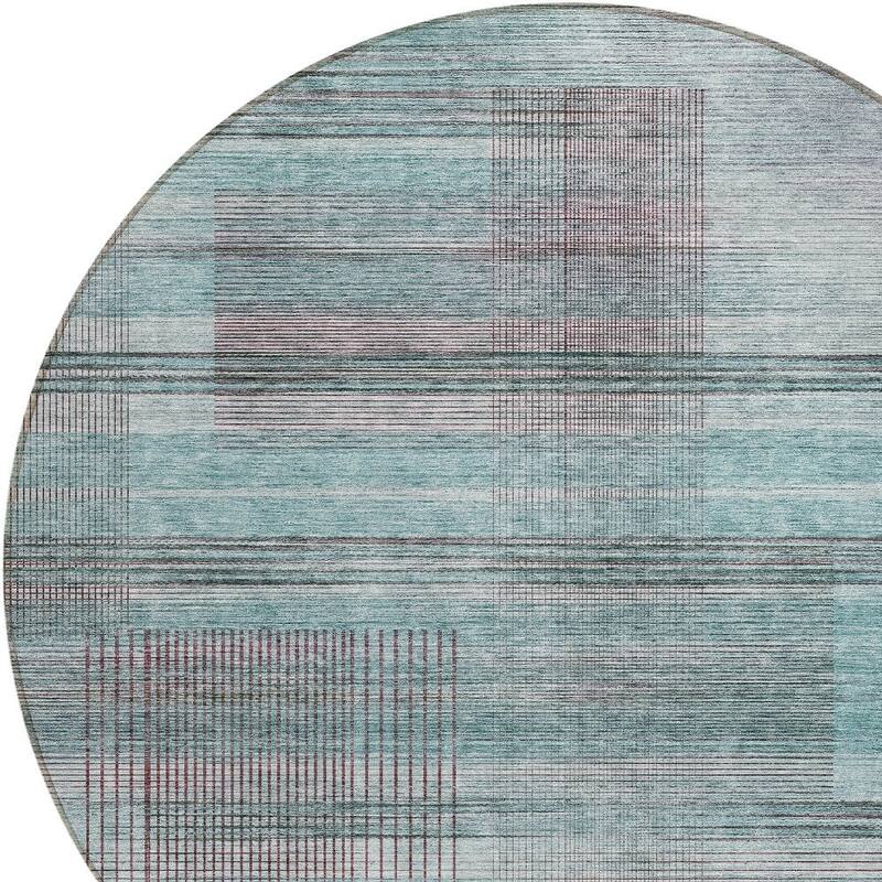 HomeRoots Striped Transitional Rectangle Outdoor Rug